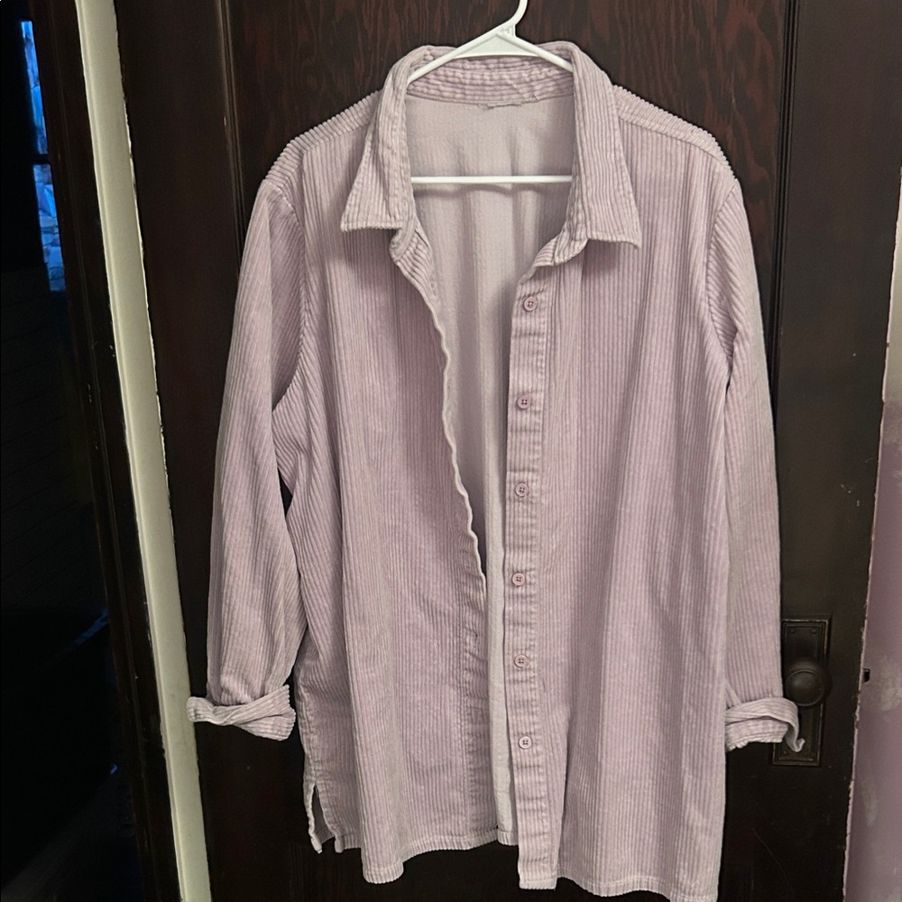 Lavender Button-Up Shirt